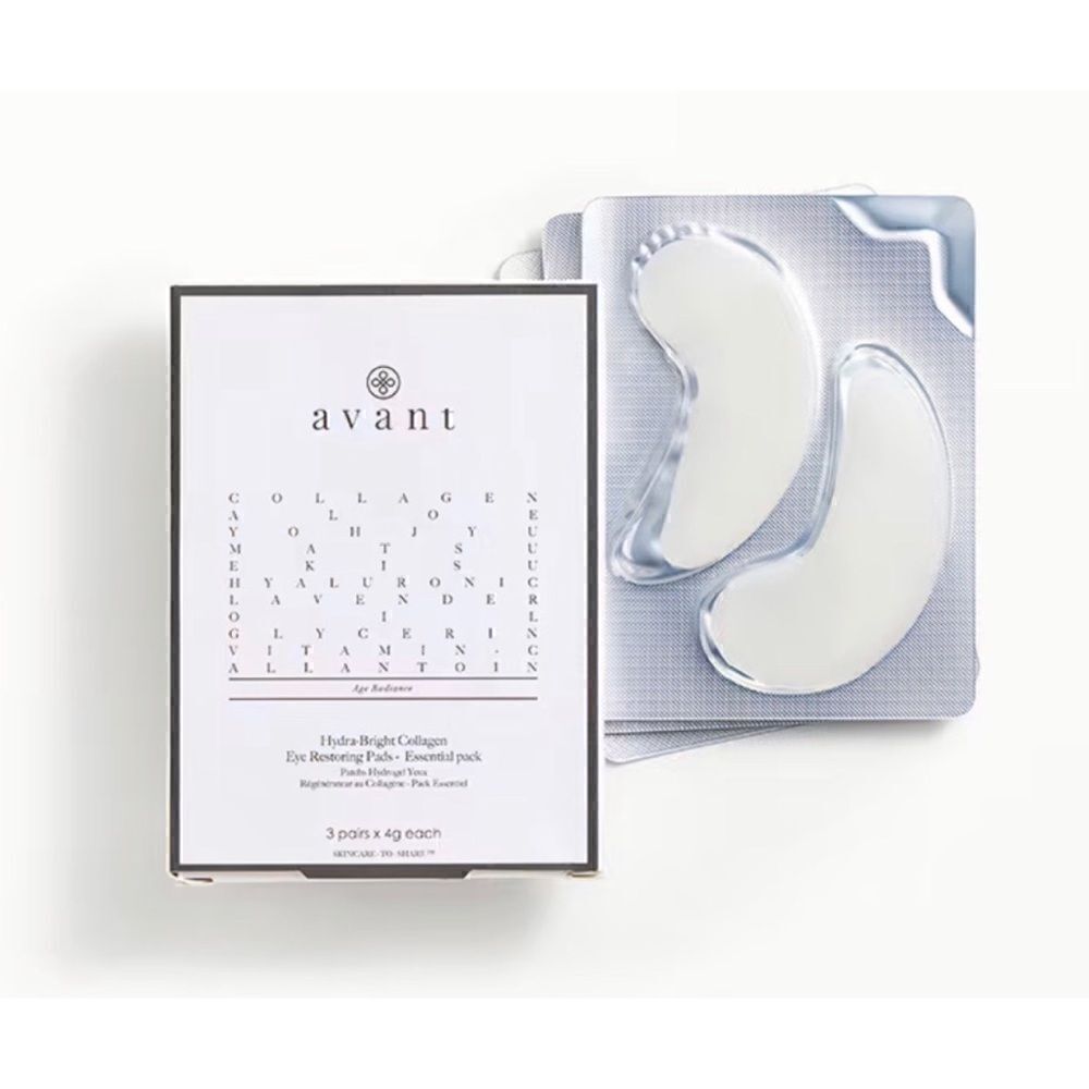 NIB AVANT SKINCARE Hydra-Bright Collagen Eye Restoring Pads - Essential Pack